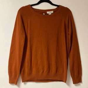 Medium Burnt Orange Open Back Sweater